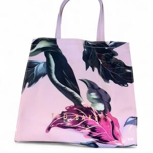 Ted Baker Women's Pink Floral Vinyl Tote Bag